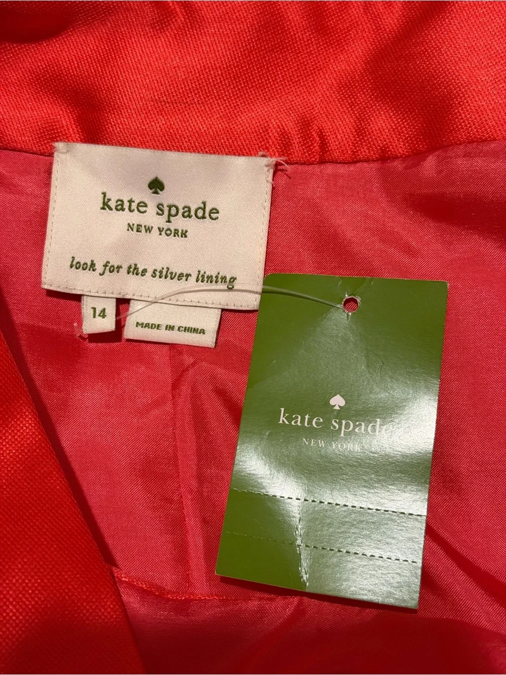 Kate Spade Sleeveless Coral-Red Fit & Flare Mini Dress,NWT,SZ14